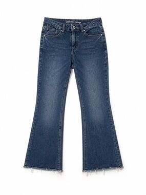 California Vintage Women's Dark Blue Flare Jeans Size 28
